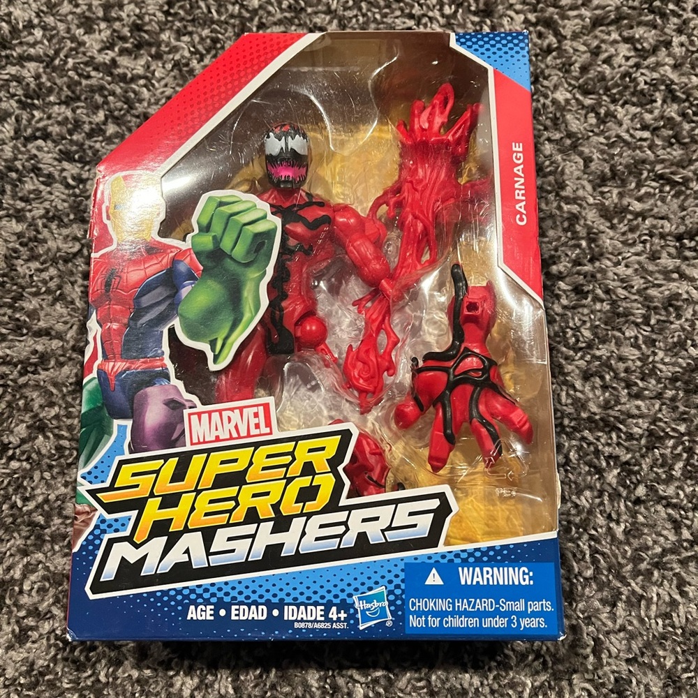super hero mashers carnage action figure toy